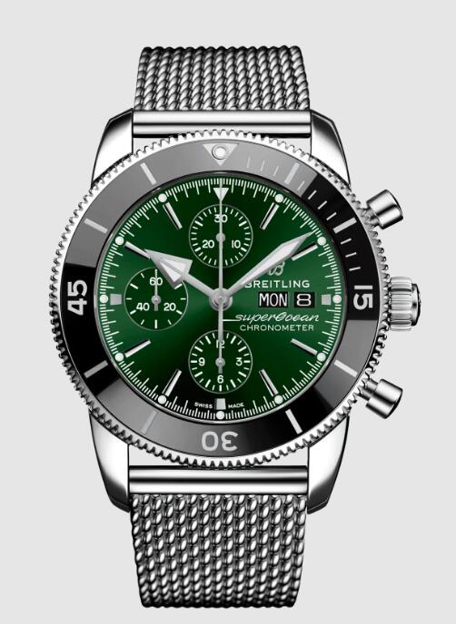 Review Breitling Superocean Heritage II Chronograph 44 Replica watch A13313121L1A1
